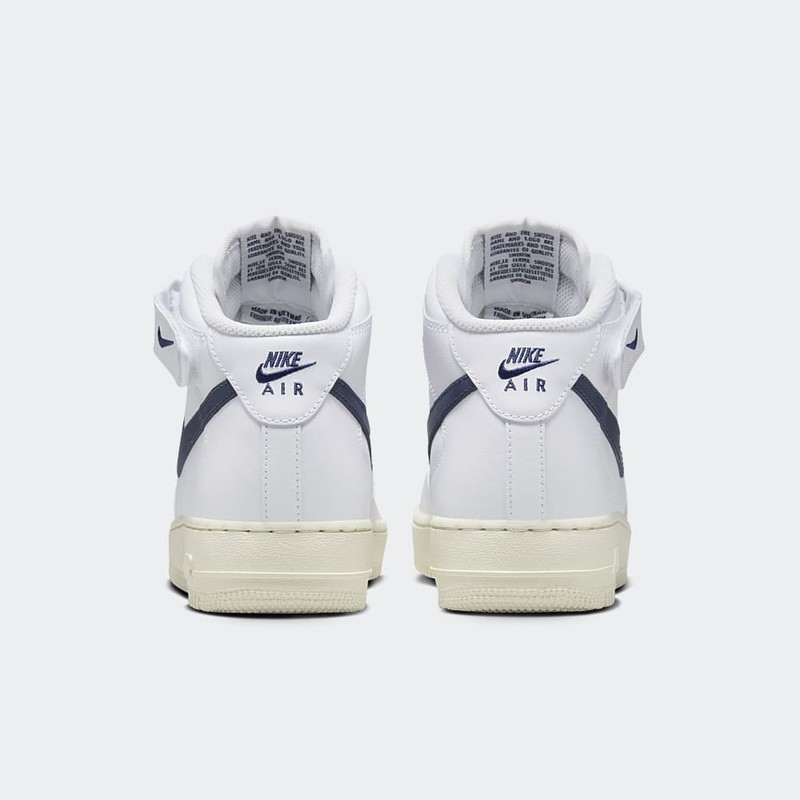 Nike Air Force 1 Mid "White/Navy" | DD9625-105
