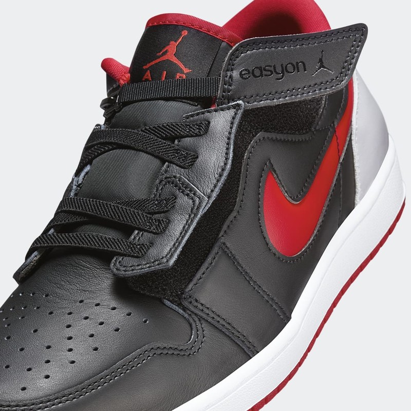 Air Jordan 1 Low FlyEase "Black/Fire Red" | DM1206-006