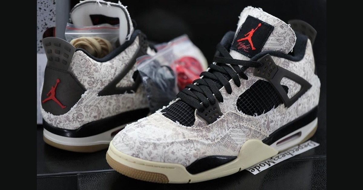 The Exclusive Masterpiece in White: Steve Wiebe x Jayson Tatum x Air Jordan 4 "Tattoo" PE The Exclusive Masterpiece in White: Steve Wiebe x Jayson Tatum x Air Jordan 4 "Tattoo" PE