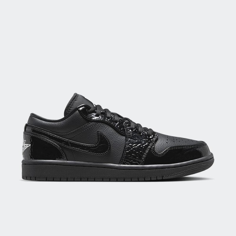 Air Jordan 1 Low "Black Croc" | HJ7743-010