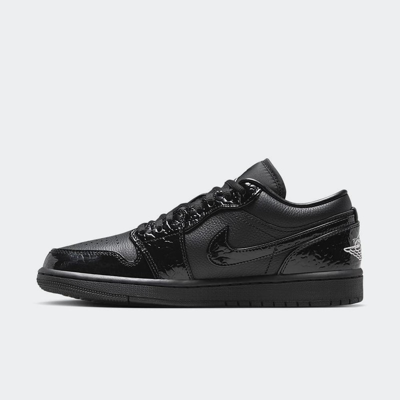 Air Jordan 1 Low "Black Croc" | HJ7743-010
