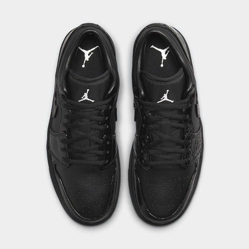 Air Jordan 1 Low "Black Croc" | HJ7743-010