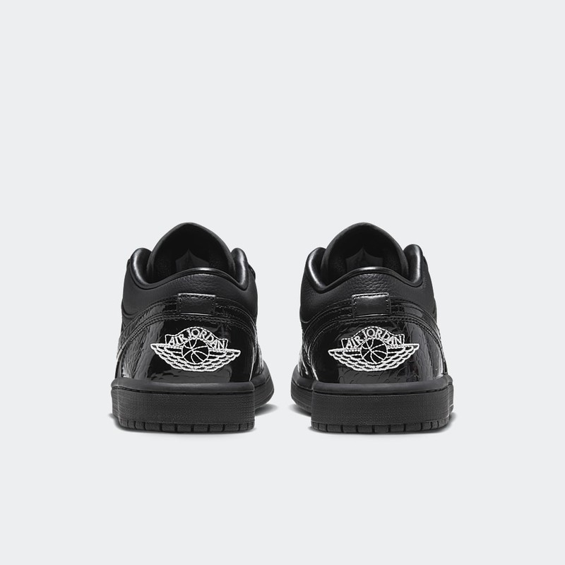 Air Jordan 1 Low "Black Croc" | HJ7743-010