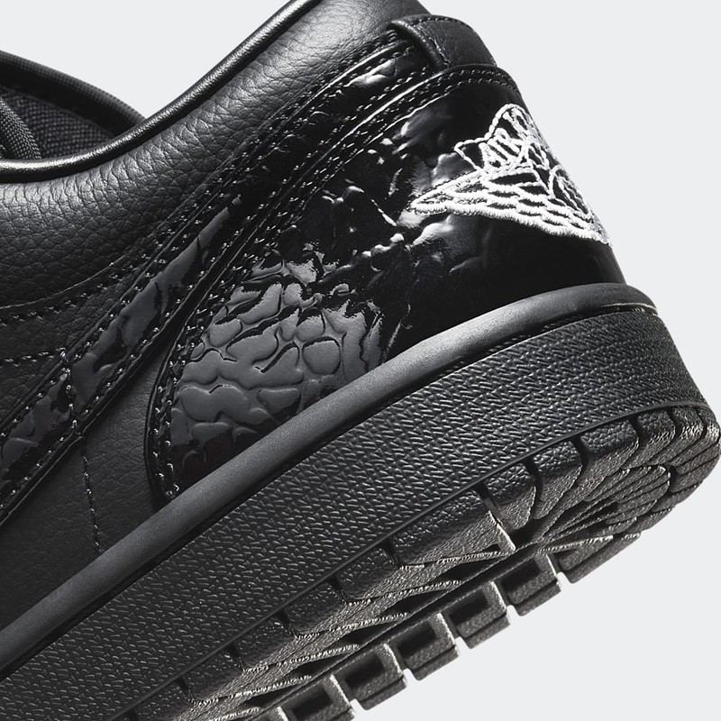 Air Jordan 1 Low "Black Croc" | HJ7743-010