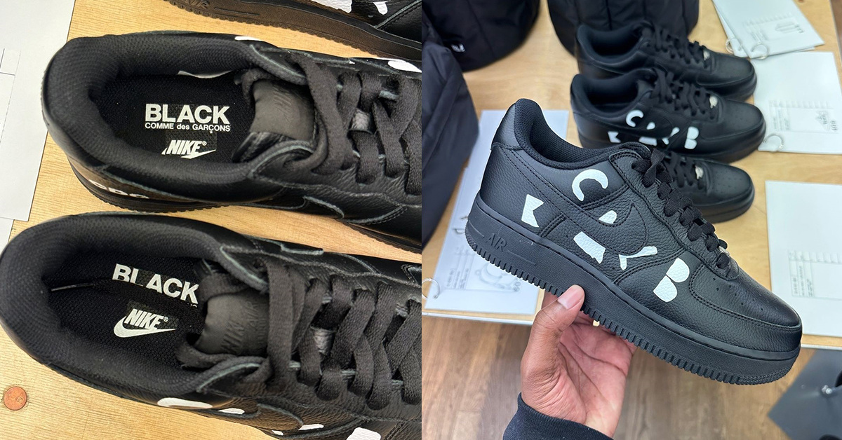 COMME des GARÇONS und Nike enthüllen Black Air Force 1 Low für Frühling/Sommer 2025 COMME des GARÇONS und Nike enthüllen Black Air Force 1 Low für Frühling/Sommer 2025