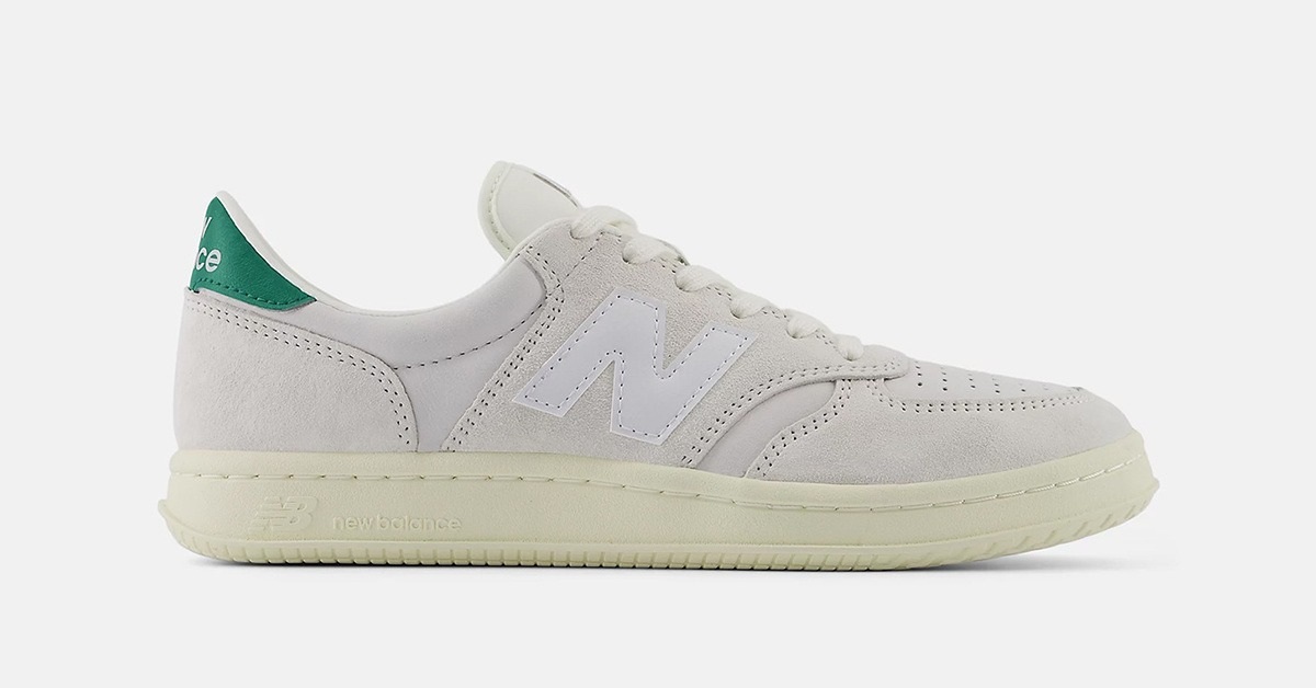 The New Balance T500 "Sea Salt/Nori" is a Timeless Tennis Shoe The New Balance T500 "Sea Salt/Nori" is a Timeless Tennis Shoe