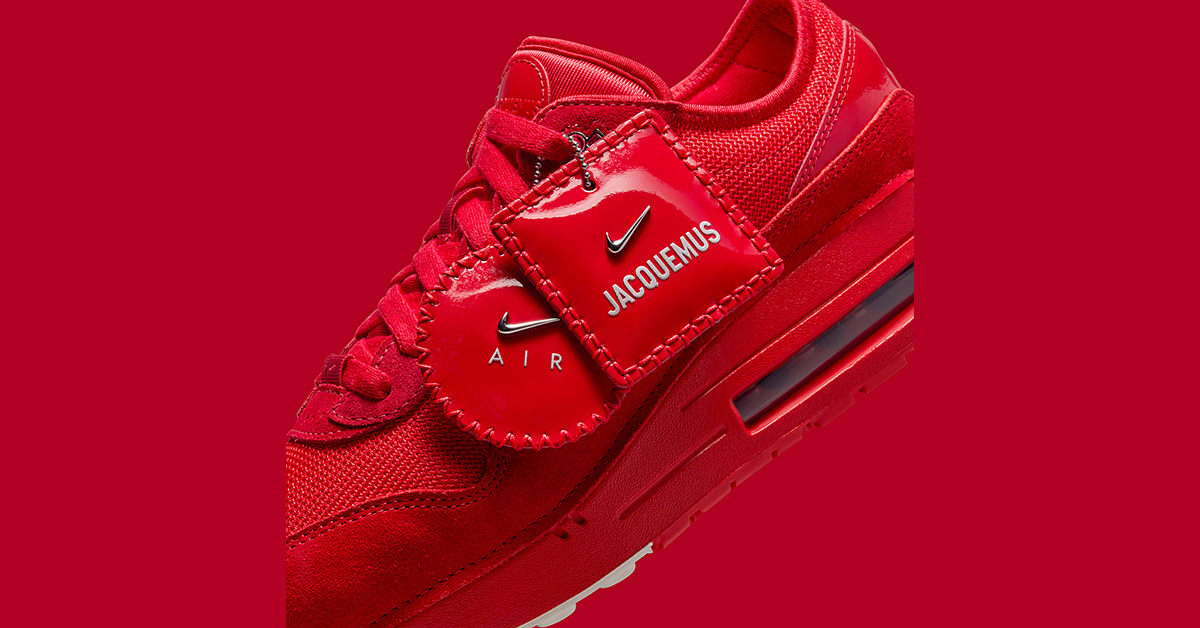 Die neueste Jacquemus x Nike Air Max 1-Kollaboration modernisiert den Klassiker mit Stepp-Look und Mini-Swoosh
