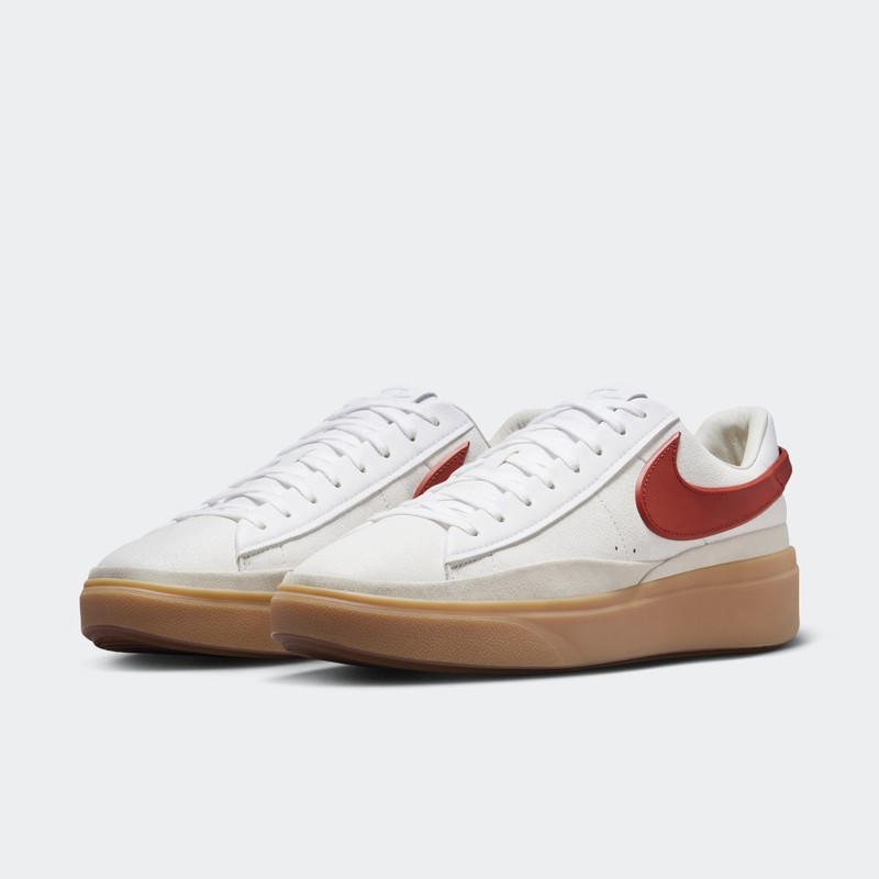 Nike Blazer Phantom Low "White/Dragon Red" | FN5820-100