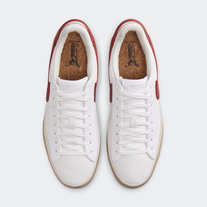Nike Blazer Phantom Low "White/Dragon Red" | FN5820-100