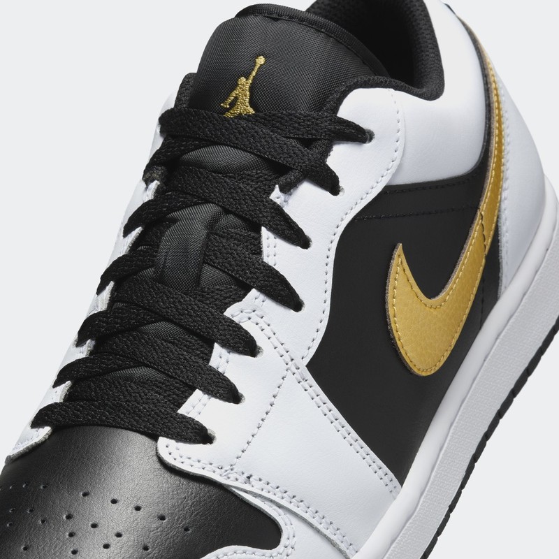 Air Jordan 1 Low "Metallic Gold Swoosh" | 553558-172
