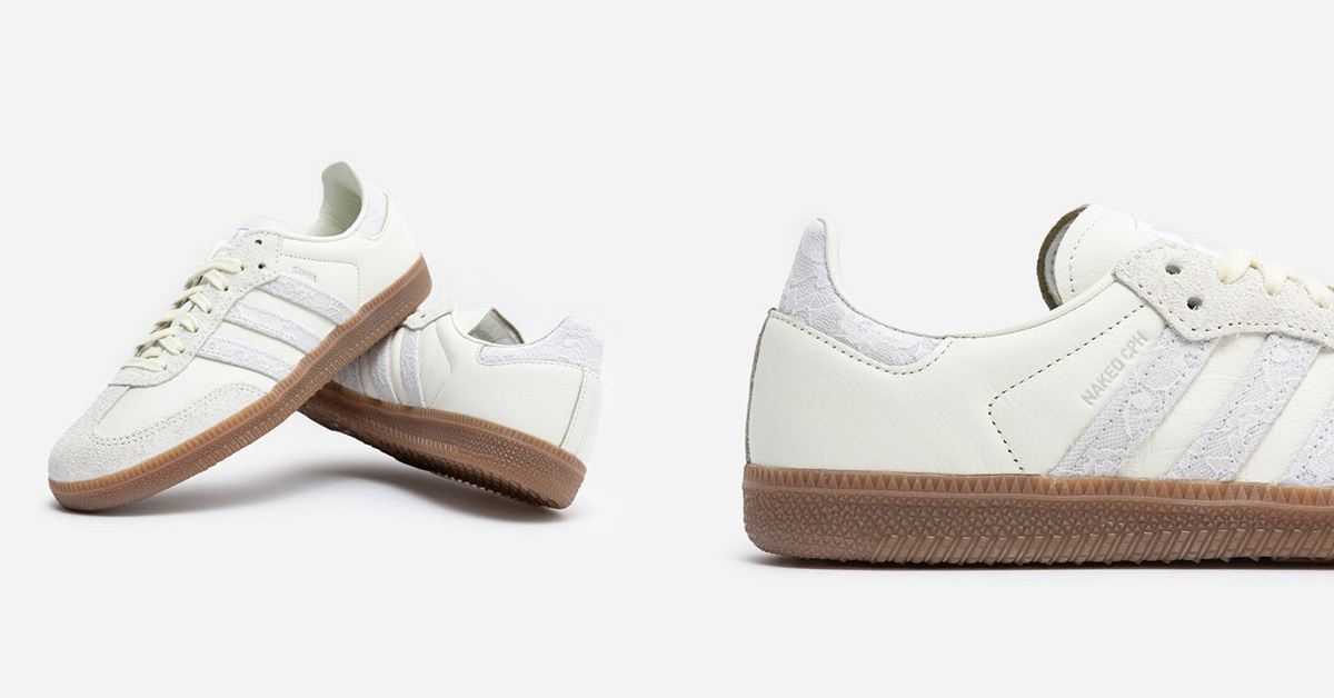 Spitzenklasse: NAKED Copenhagen x adidas Samba OG mit filigranen Designs Spitzenklasse: NAKED Copenhagen x adidas Samba OG mit filigranen Designs