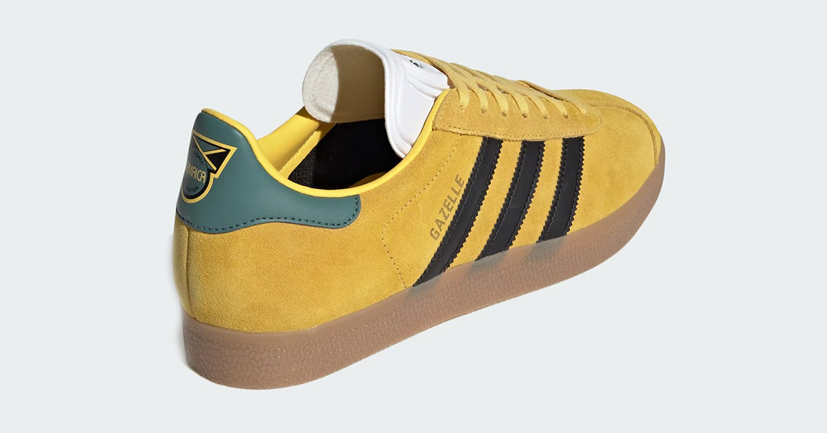 adidas Gazelle "Jamaica": Stolzes Erbe mit dem "Jamaica Football Federation"-Logo auf der Ferse adidas Gazelle "Jamaica": Stolzes Erbe mit dem "Jamaica Football Federation"-Logo auf der Ferse