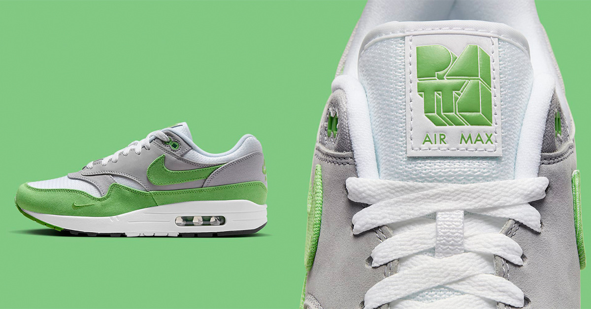 Patta x Nike Air Max 1 "Chlorophyll" returns for Patta's 20th anniversary Patta x Nike Air Max 1 "Chlorophyll" returns for Patta's 20th anniversary