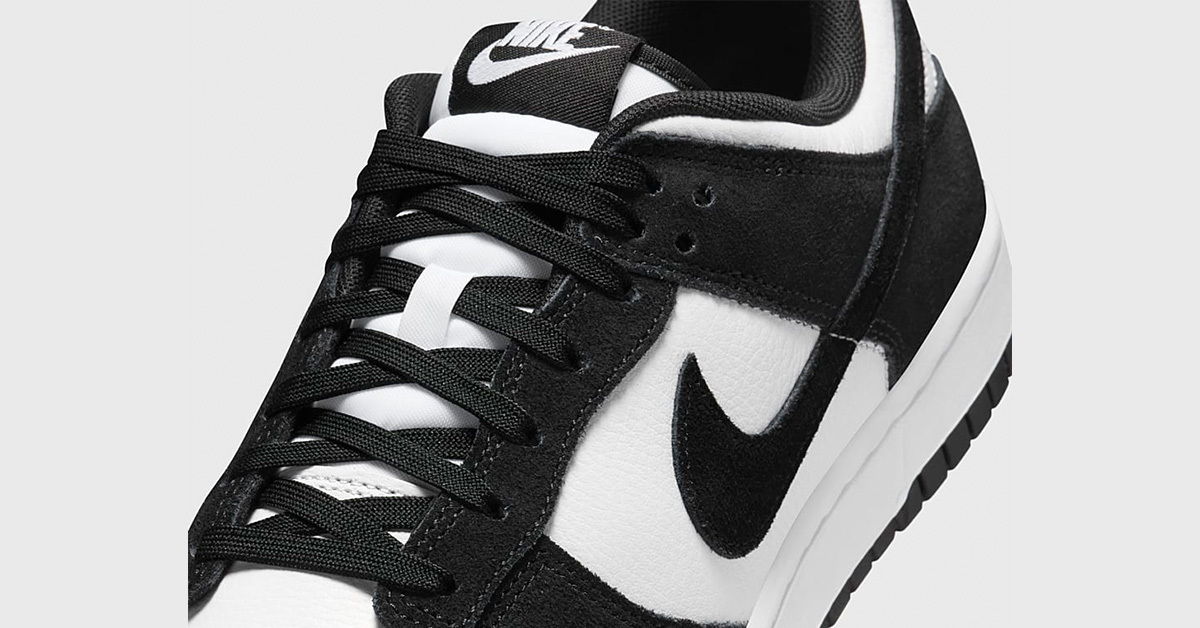The Nike Dunk Low "Suede Panda" drops on 16 July The Nike Dunk Low "Suede Panda" drops on 16 July