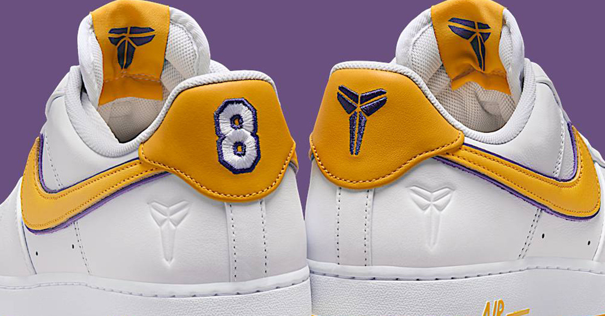 Eine Hommage an den Basketball-Giganten in den Farben der Lakers: Nike Air Force 1 „Kobe Bryant“ Eine Hommage an den Basketball-Giganten in den Farben der Lakers: Nike Air Force 1 „Kobe Bryant“