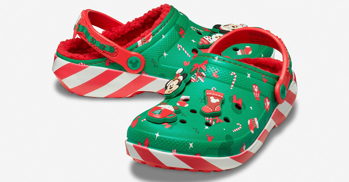 The Crocs x Disney Mickey Mouse ‘Christmas’ clog is dropping soon The Crocs x Disney Mickey Mouse ‘Christmas’ clog is dropping soon
