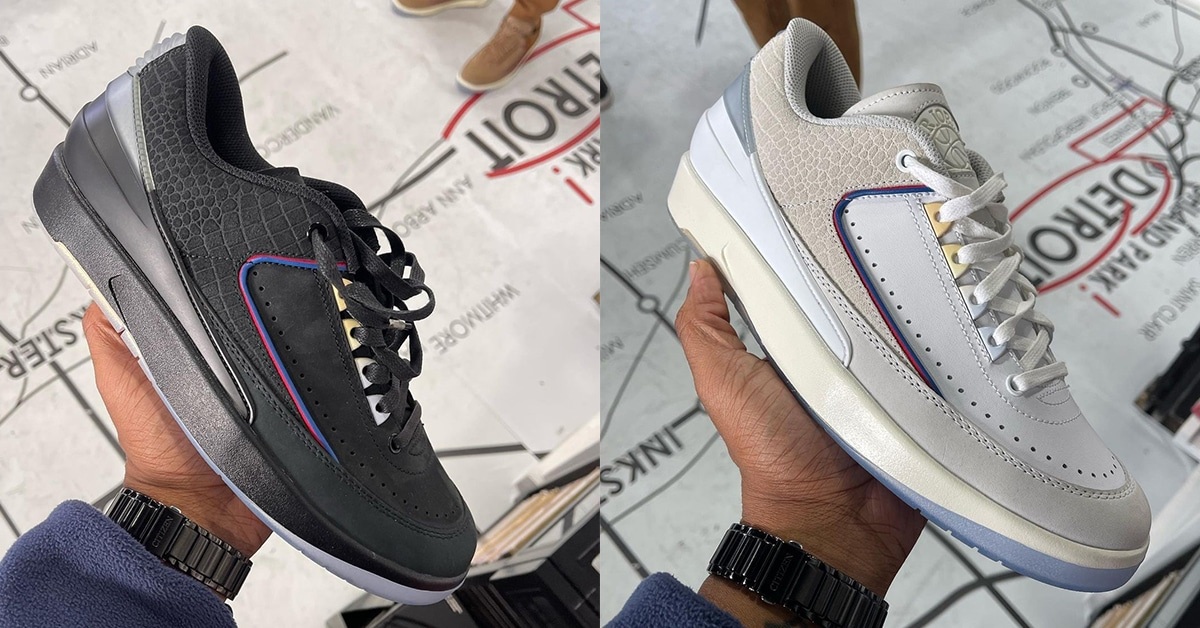 Two Two 18 x Air Jordan 2 Low Samples in "Black" and "White" Spotted