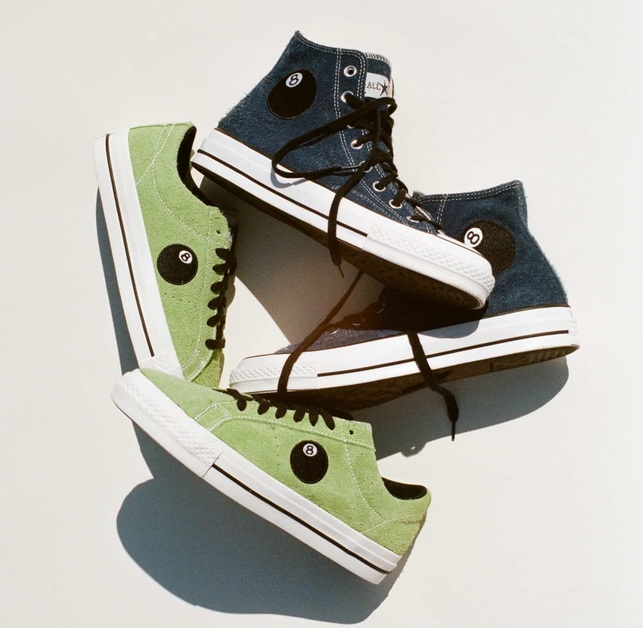 Ein zweiteiliges Stüssy x Converse „8-Ball“ Pack steht in den Startlöchern