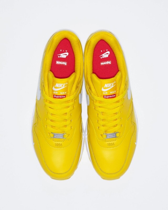 Supreme x Nike Air Max 1 '87 "Speed Yellow" | HF8813-700