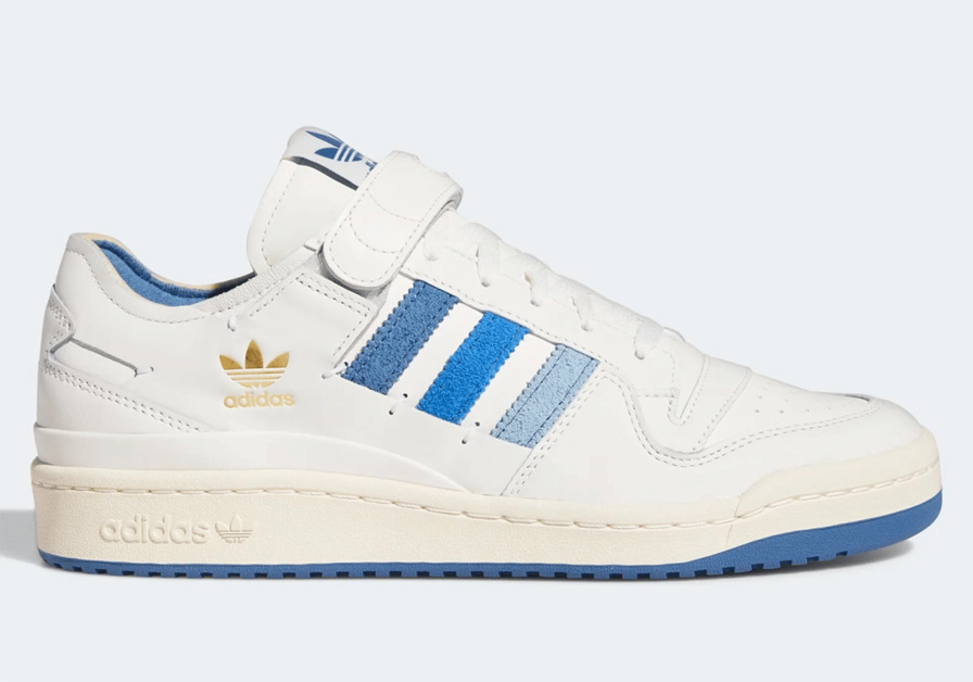 Inside Out-Vibes und blaue Akzente verleihen dem adidas Forum '84 Low einen neuen Look