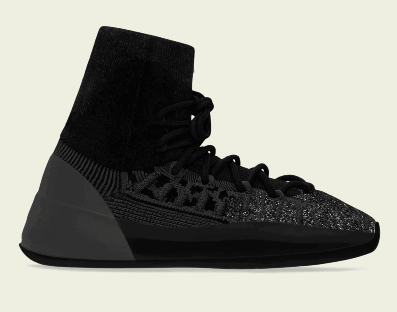 So sieht der adidas Yeezy BSKTBL Knit „Slate Onyx“ aus