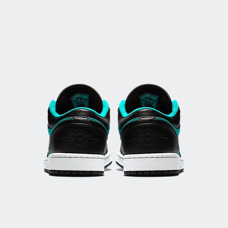 Air Jordan 1 Low "Black/Aqua" | 553558-006