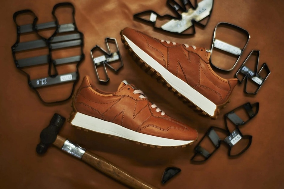 Der New Balance 327 „Made in Japan“ besteht aus erstklassigem Tochigi-Leder