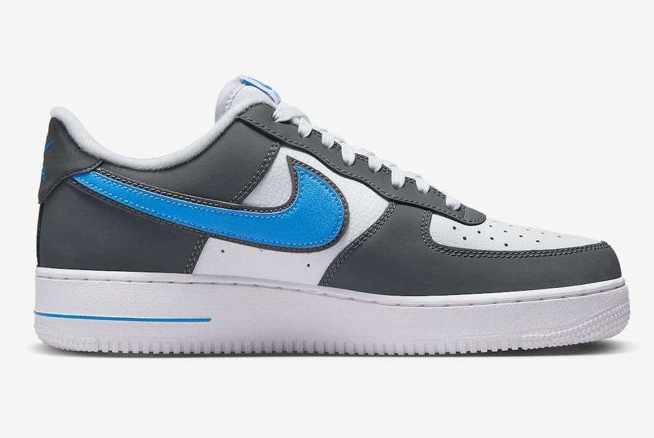 "Laserblue" Swooshes auf dem Nike Air Force 1