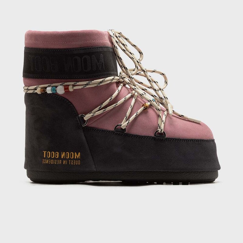 Guest In Residence x Moon Boot Icon Low Suede "Rose" | 80D1409730-HJ05