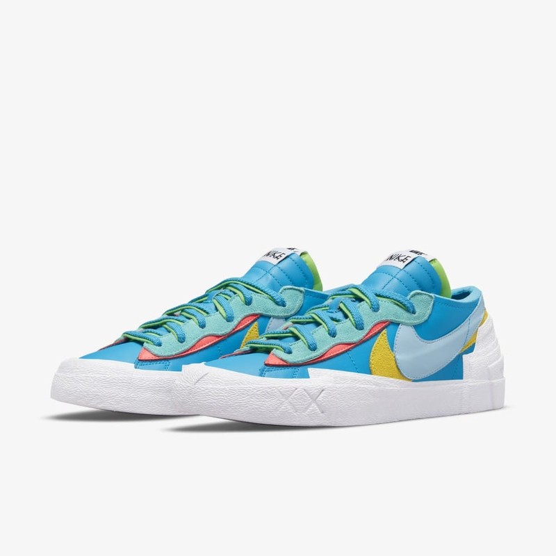 Kaws x Sacai x Nike Blazer Low Neptune Blue | DM7901-400