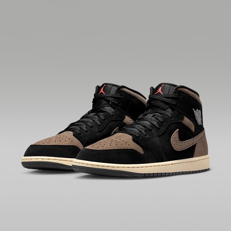 Air Jordan 1 Mid SE "Black/Olive Grey" | IB7110-002