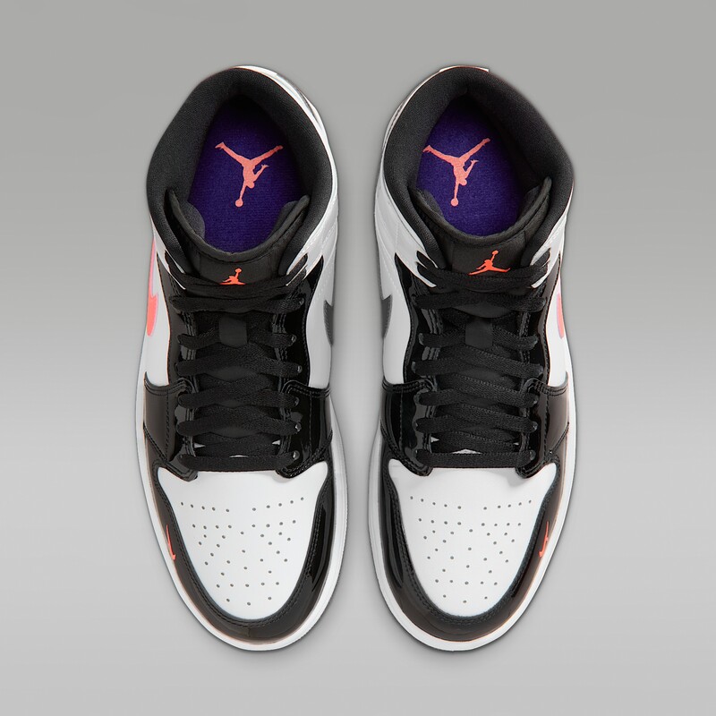 Air Jordan 1 Mid "Court Purple/Bright Mango" | IQ9387-010