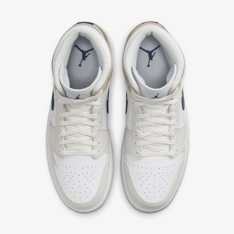 Air Jordan 1 Mid Tan/Navy | DO6726-100