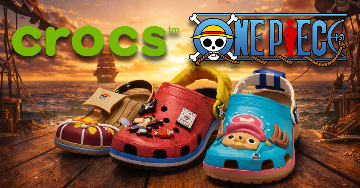 One Piece x Crocs: Luffy, Chopper and the Thousand Sunny will be released on 3 March 2026
