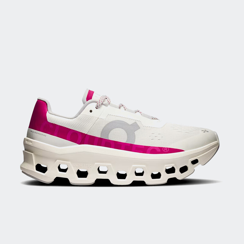 On Cloudmonster "Ivory/Grenadine" | 3WD10104038