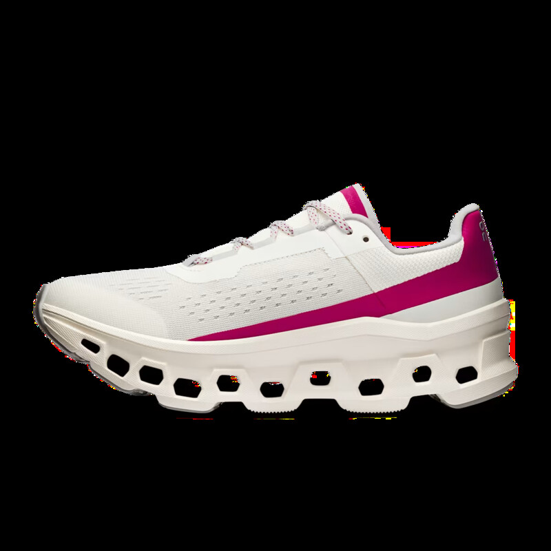 On Cloudmonster "Ivory/Grenadine" | 3WD10104038