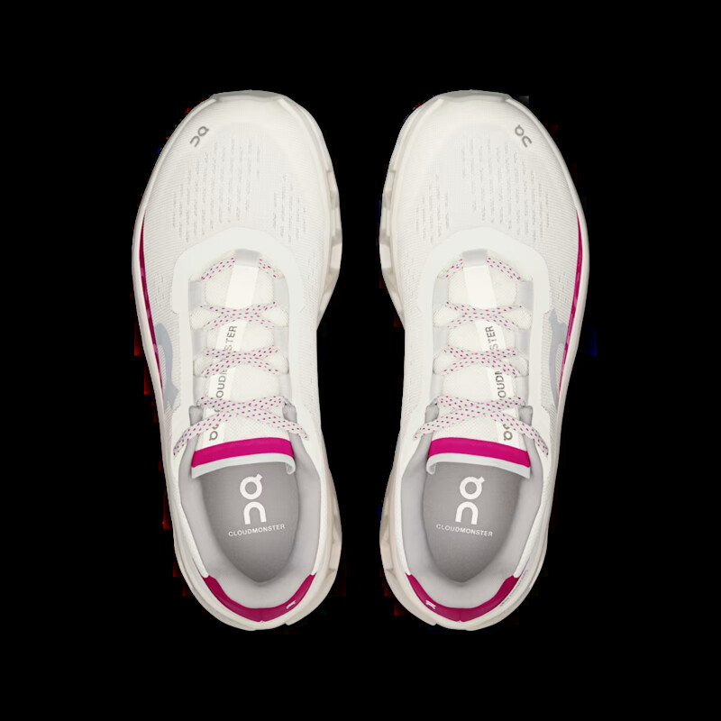 On Cloudmonster "Ivory/Grenadine" | 3WD10104038