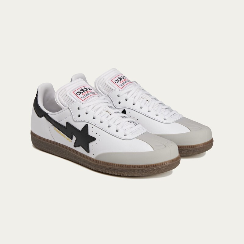 BAPE x adidas Samba "White" | JR9245