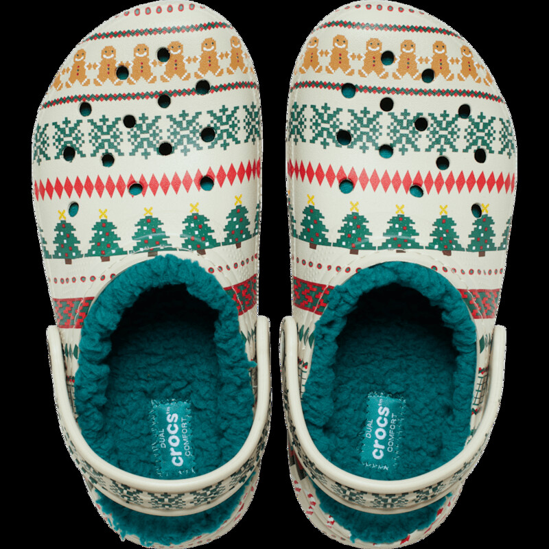Crocs Classic Lined Fair Isle Clog "Bone" | 212050-2Y2