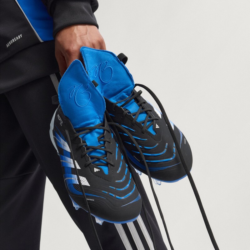Jude Bellingham x adidas Predator Elite Fold-Over Tongue FG "Glow Blue" | JS3106