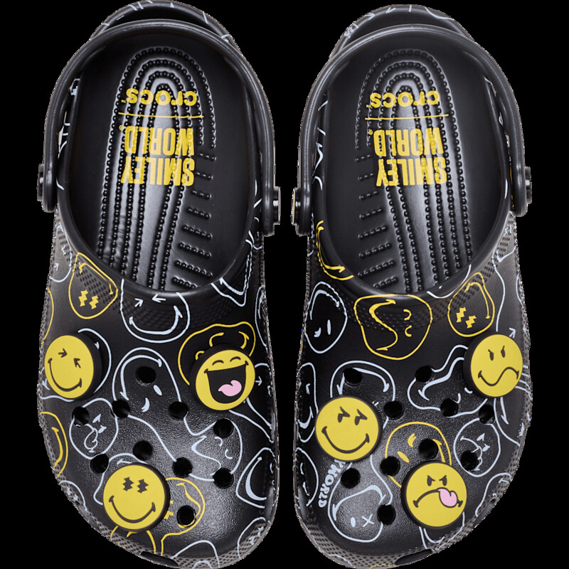 SmileyWorld x Crocs Classic Clog "Black" | 211693-90H SmileyWorld x Crocs Classic Clog "Black" | 211693-90H