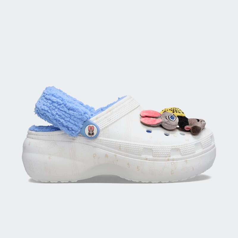 Disney Zootopia 2 x Crocs Classic Platform Lined Clog "White" | 211751-90H