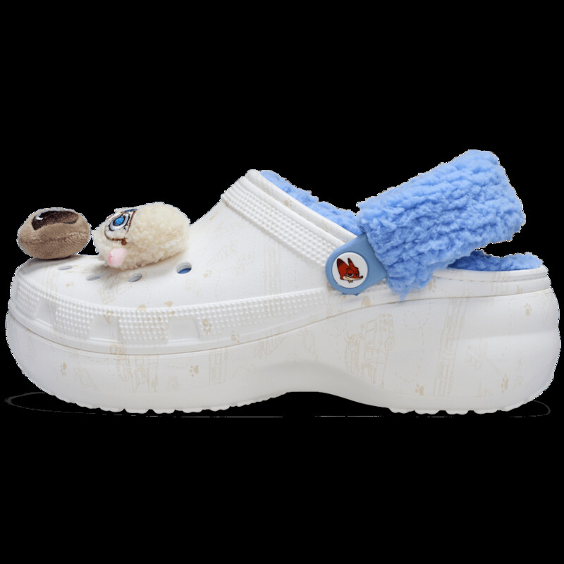 Disney Zootopia 2 x Crocs Classic Platform Lined Clog "White" | 211751-90H
