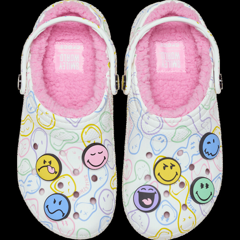 SmileyWorld x Crocs Classic Lined Clog "White" | 211696-90H SmileyWorld x Crocs Classic Lined Clog "White" | 211696-90H
