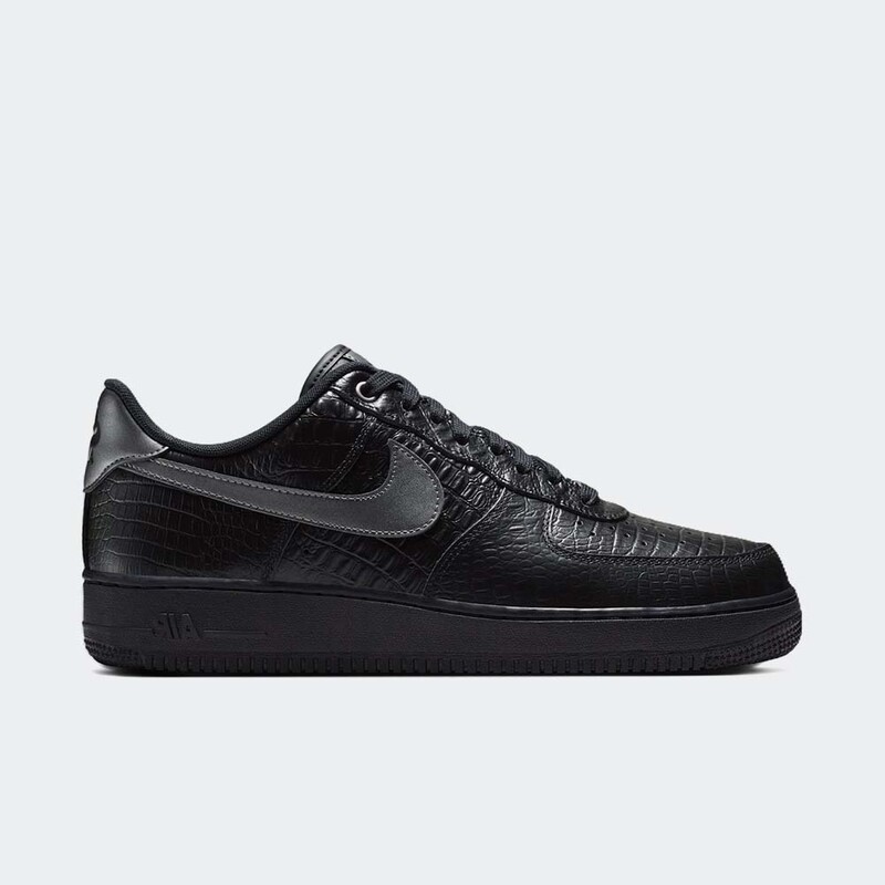 Nike Air Force 1 Low "Triple Black Croc" | IV6306-010