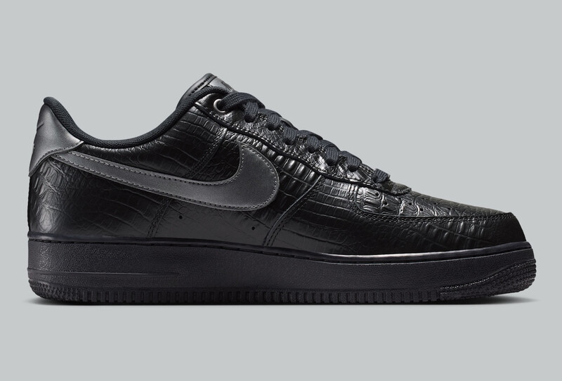Nike Air Force 1 Low "Triple Black Croc" | IV6306-010