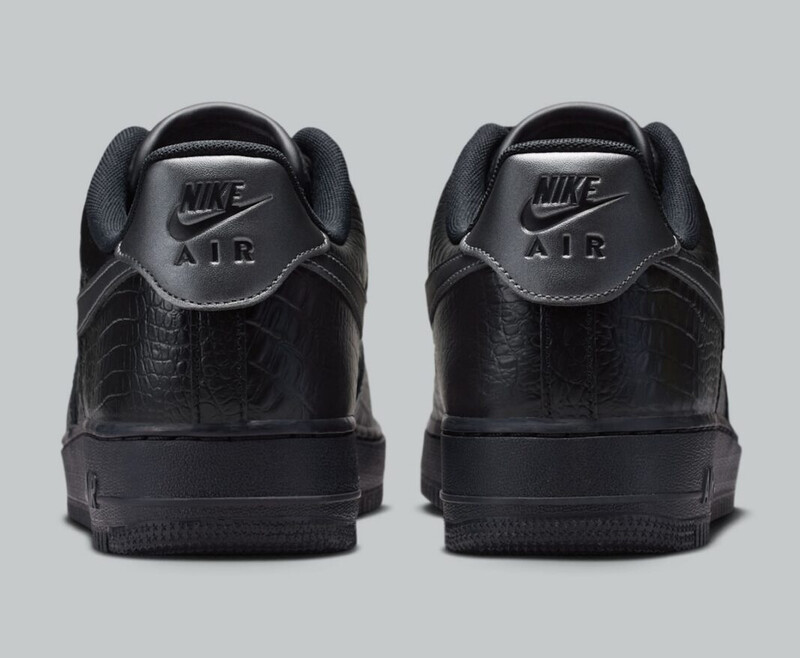Nike Air Force 1 Low "Triple Black Croc" | IV6306-010