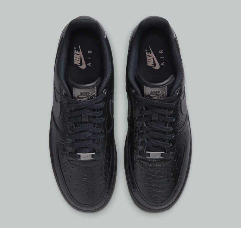 Nike Air Force 1 Low "Triple Black Croc" | IV6306-010