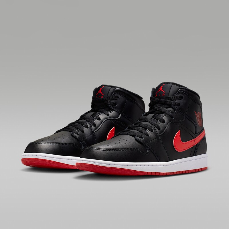 Air Jordan 1 Mid "Black/Red" | DQ8426-005