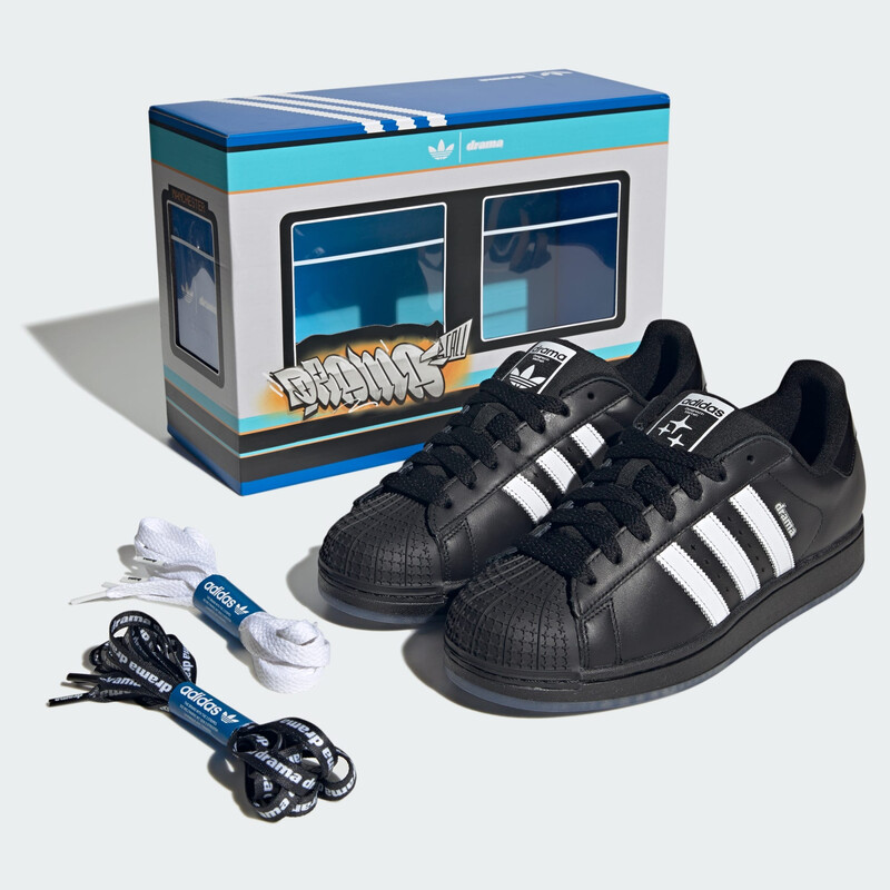 Drama Call x adidas Superstar "Core Black" | JP8392